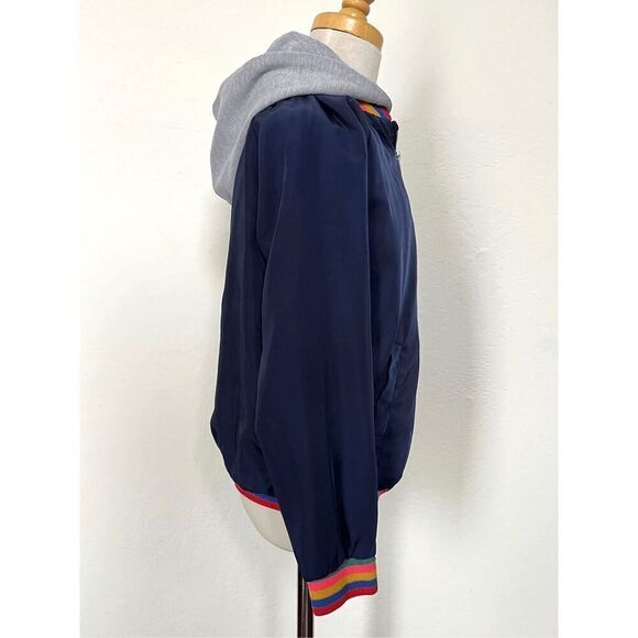 COTTON ON KIDS Girls 7/8 Removable Hooded Bomber Jacket Coat - Picture 2 of 11